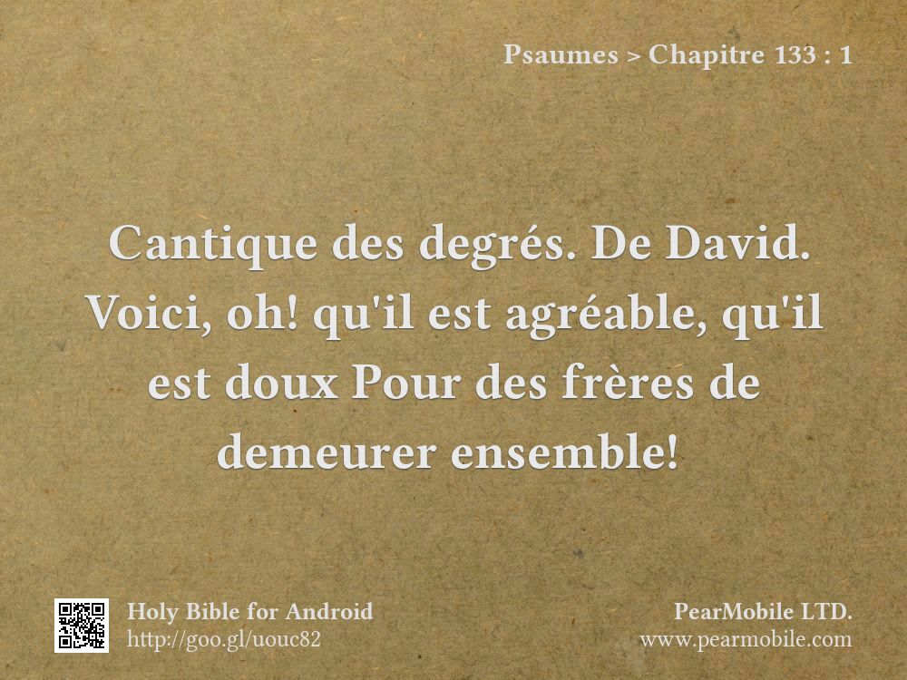 Psaumes, Chapitre 133:1